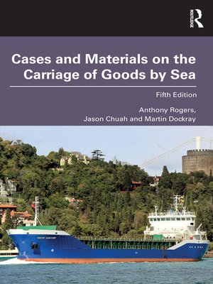 cover image of Cases and Materials on the Carriage of Goods by Sea
